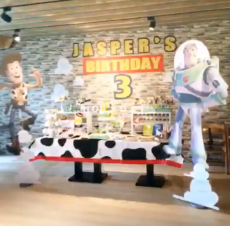 Jasper先前3歲的生日趴